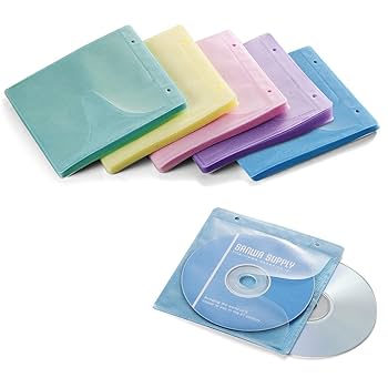 Amazon.co.jp: サンワダイレクト 不織布ケース CD・DVD用 100枚