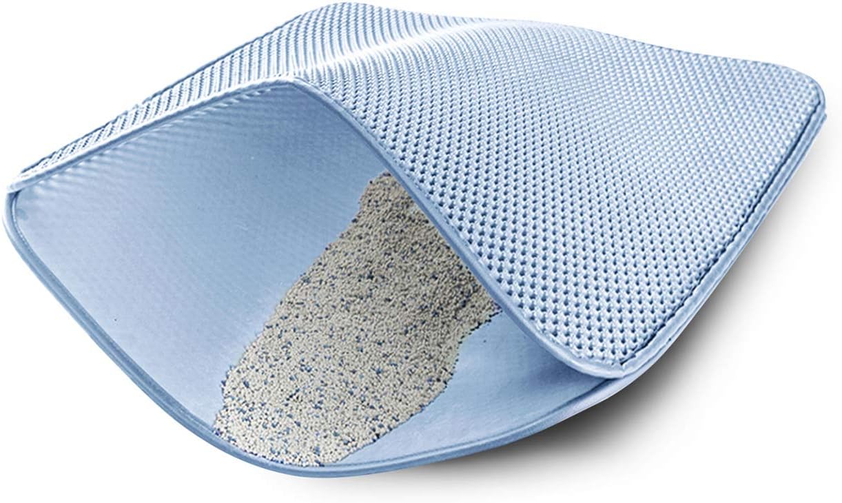 WePet Cat Litter Mat, Kitty Litter Trapping Mat - Small Size, Honeycomb Double Layer Mats, No Phthalate, Urine Waterproof, Easy Clean,…