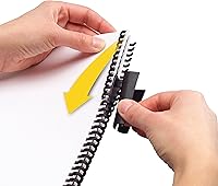 Vista 3 de Swingline GBC 2515662 ProClick Easy Edit Spines, 5/16 pulgadas de diámetro, capacidad de 45 hojas, negro, paquete de 25