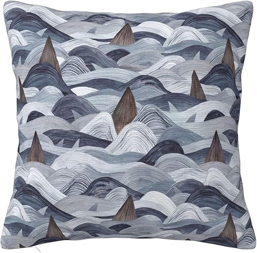 YIPOCH Rocks in The Sea- Throw Pillow Covers 26"x26" Throw Pillow Cushion Cases Decoration for Couch Sofa Pillow Covers fundas para cojines de sala