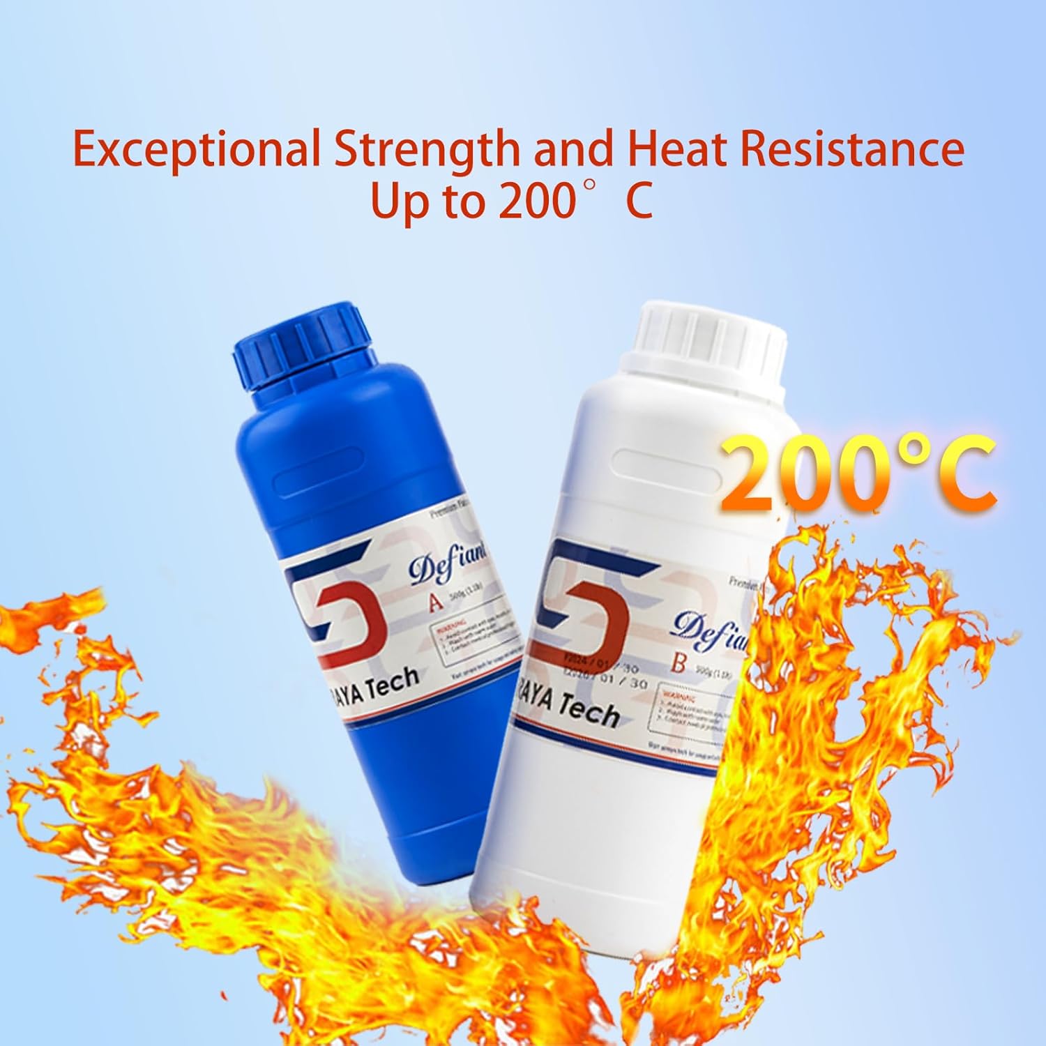 Siraya Tech Defiant 15 Platinum Silicone Mold Making Kit, Inhibition Resistant for 3D UV Resin Prints, Food Safe, Shore A 15, No Coating Needed, Easy 1:1 Mix - 4.4 lb / 70.5 oz (2kg) Set, Clear