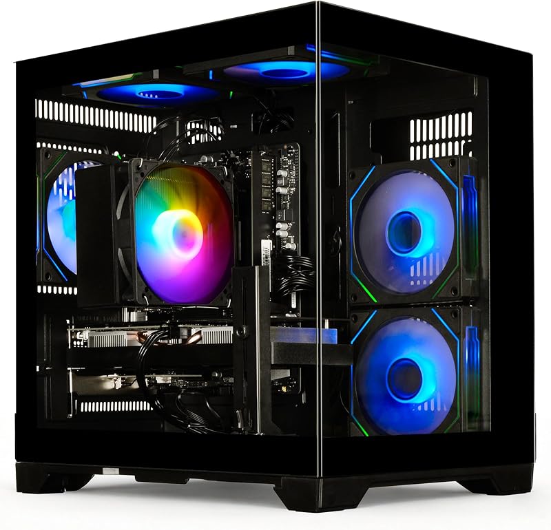 Gaming PC Desktop Ryzen 7 5700X | GeForce RTX 5060 8GB | 1TB SSD | 16GB DDR4 RAM | High-Performance PC for AAA Gaming, Streaming & Creative Work