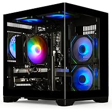 LXZ Gaming PC Desktop Ryzen 7 5700X | GeForce RTX 5060 8GB | 1TB SSD | 16GB DDR4 RAM | High-Performance Gaming & Design Computer, Black Tower PC