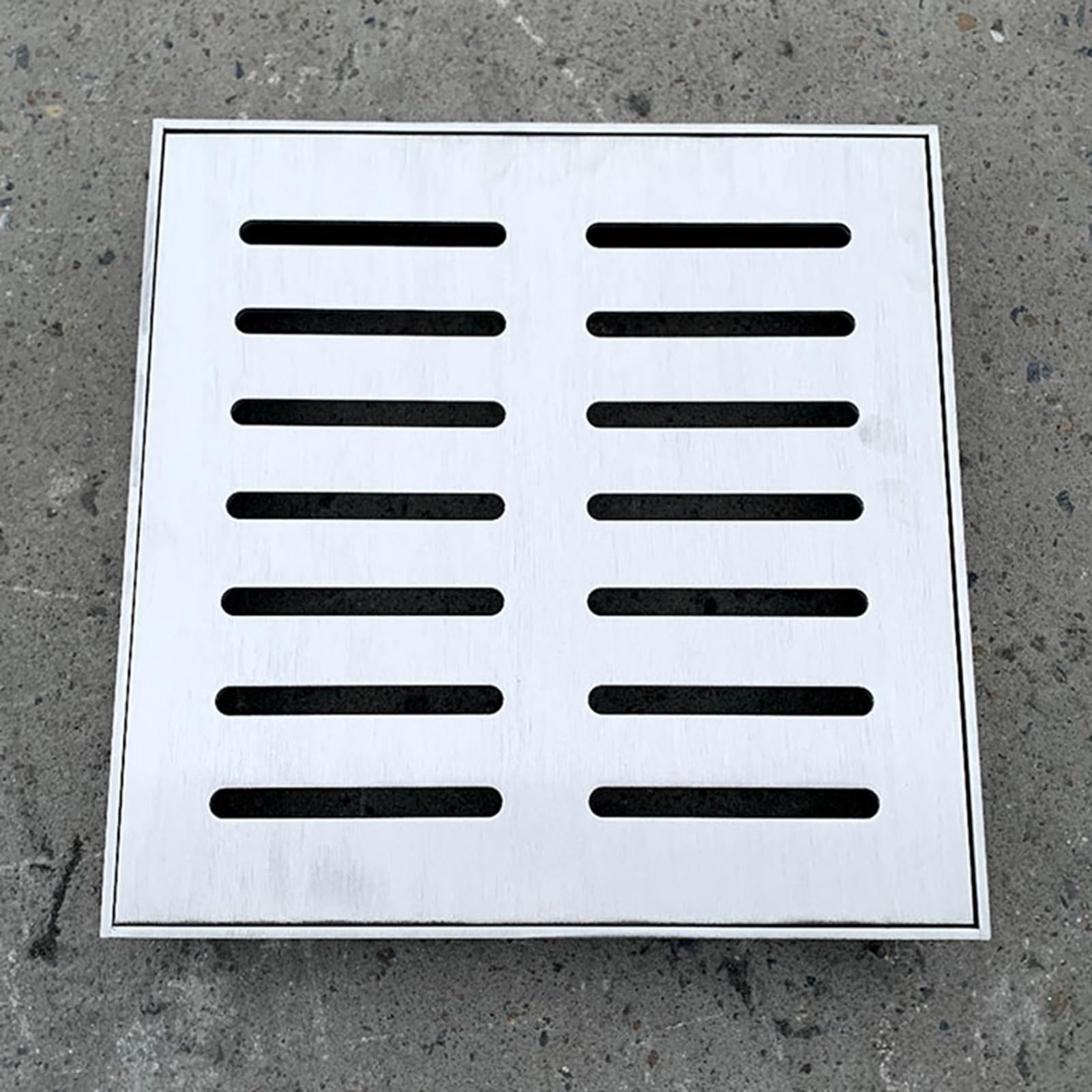 Coperture per tombini da Esterno 10x10 15x15 20x20 25x25 30x30 40x40 50x50 60x60 cm Griglia di drenaggio Quadrata, Copertura per tombini da Esterno in Acciaio Inox 304 per Cortile, fognatur