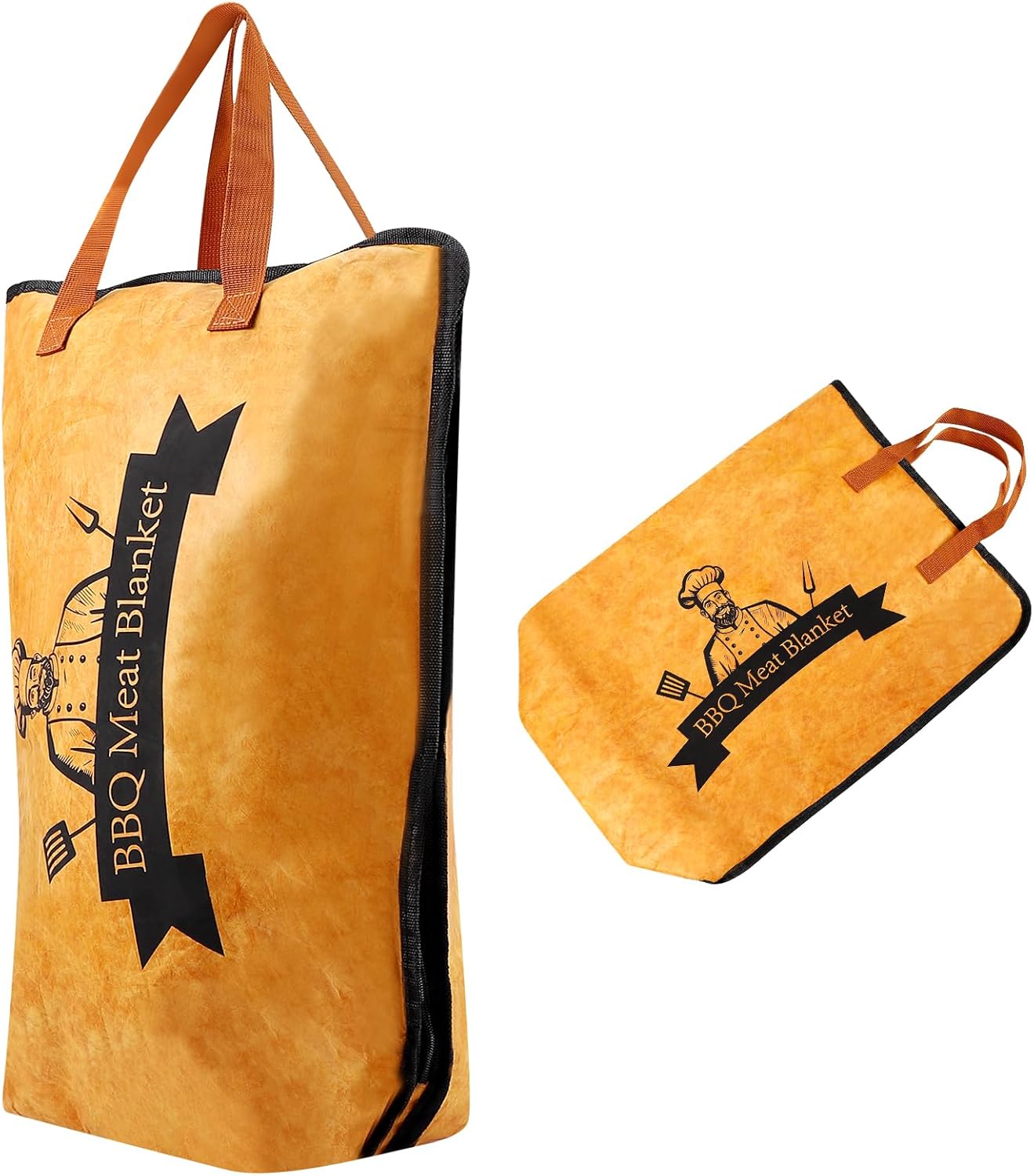 BBQ Blanket for Resting Meat – Insulated BBQ&Smoker Accessories for Smoking & Grilling, Reusable Barbecue Meat Resting Bag?Tub with Wide Mouth for Brisket, Beef, Pork & More (21in Size) Five Layers Version