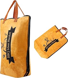 BBQ Blanket for Resting Meat – Insulated BBQ&Smoker Accessories for Smoking & Grilling, Reusable Barbecue Meat Resting Bag(Tub with Wide Mouth for Brisket, Beef, Pork & More (21in Size)