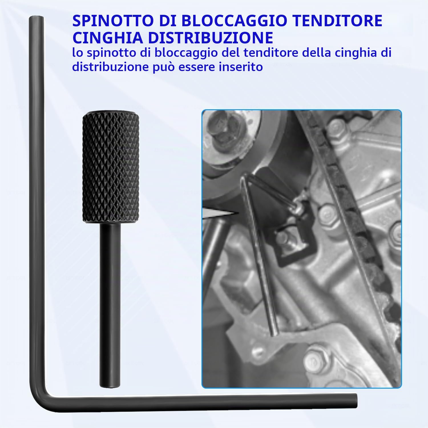 ZKTOOL Strumento di Sostituzione della Cinghia di Distribuzione del Motore, Compatibile con Hyundai e Kia 1.6D Motori Diesel, OEM 09240-2U100, 09240-2U300, 09240-2U400, 09240-2U500 | Compatibile con motori diesel Hyundai e Kia 1.6D. Include OEM 09240-2U10