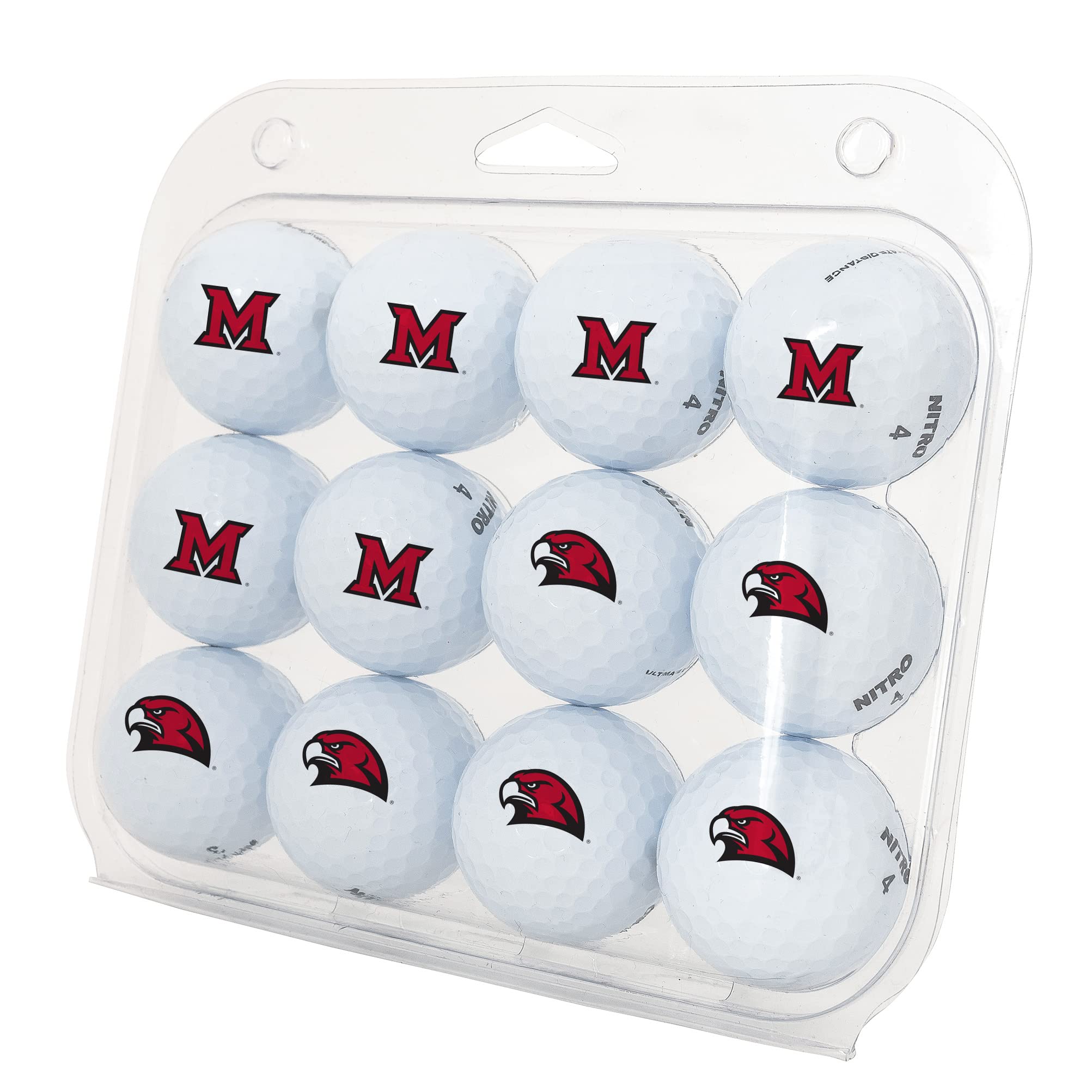 Desert Cactus Miami University Ohio Golf Balls 12 Pack Full Color Dozen Golf Ball