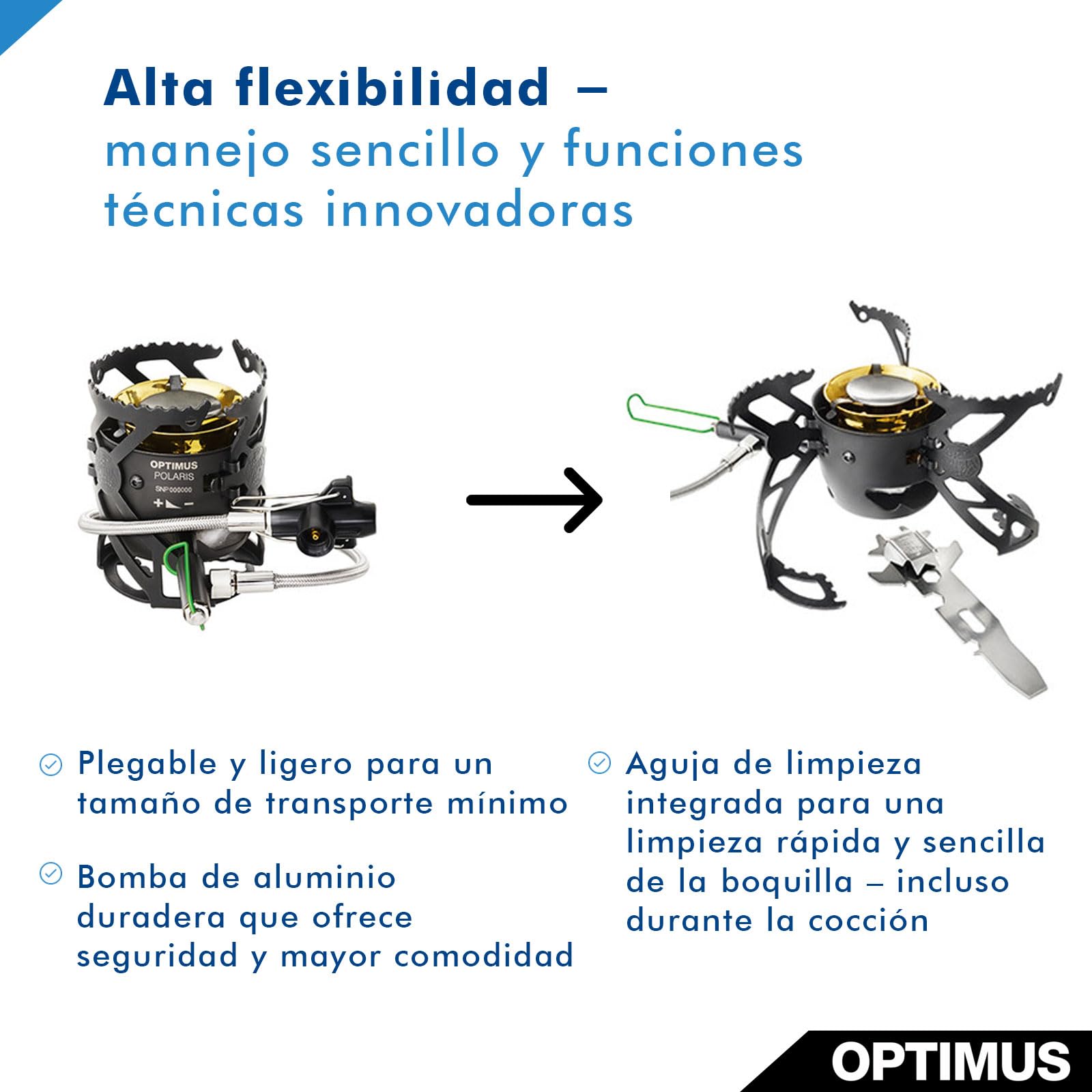 OPTIMUS Polaris Hornillo, Unisex Adulto