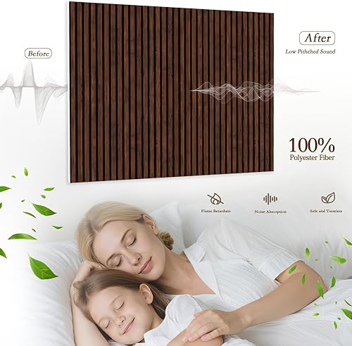 Miniatura 3 de Paquete de 6 paneles acústicos grandes, paneles de pared autoadhesivos insonorizados, paneles de espuma a prueba de sonido para paredes, arte de