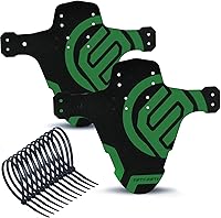 Vista 28 de FIFTY-FIFTY Guardabarros para Bicicleta de Montaña, Guardabarros MTB, Guardabarros de Bicicleta Compatible Delantero y Trasero, Compatible