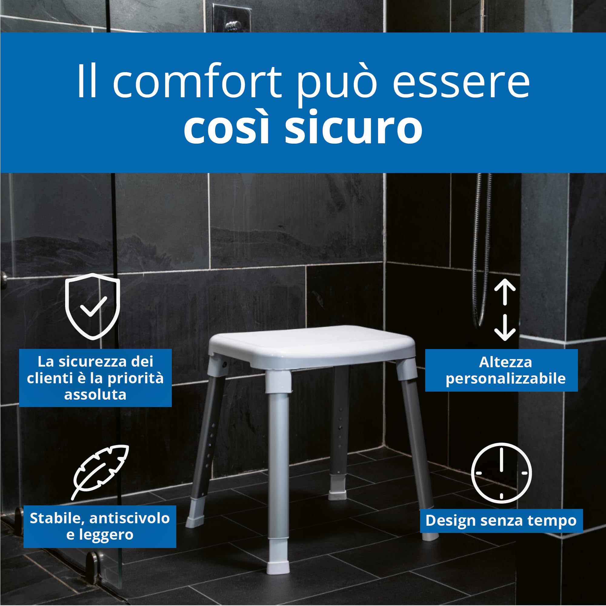 Weinberger 43908 per doccia e bagno sgabello