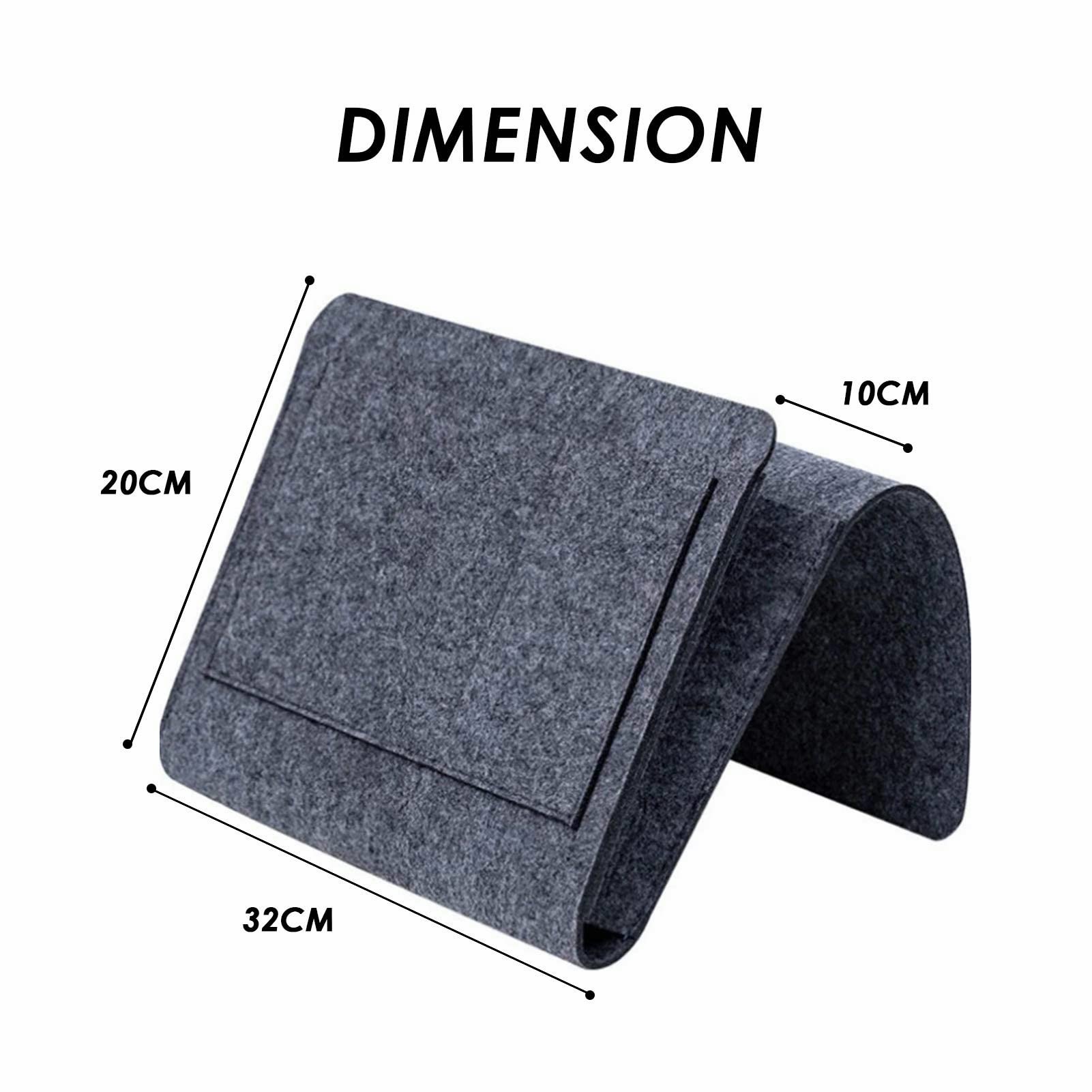jiuzcare Bedside Storage Organizer Sofa Caddy Remote Holder for Recliner Bed Pocket Bed Organizer Hanging Pocket for Magazine Tablet - Image 2