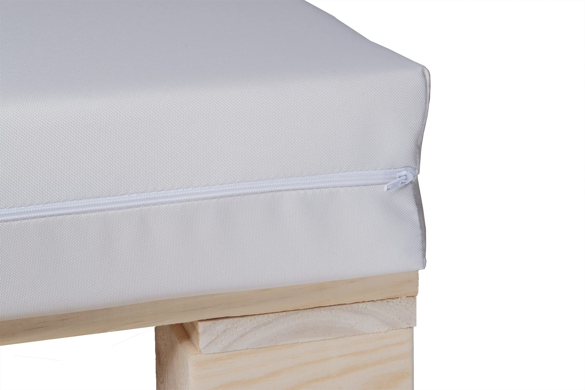 Conjunto Completo de Sofa de palets + Conjunto de Cojines (Impermeable, Beige, 120x60cm)