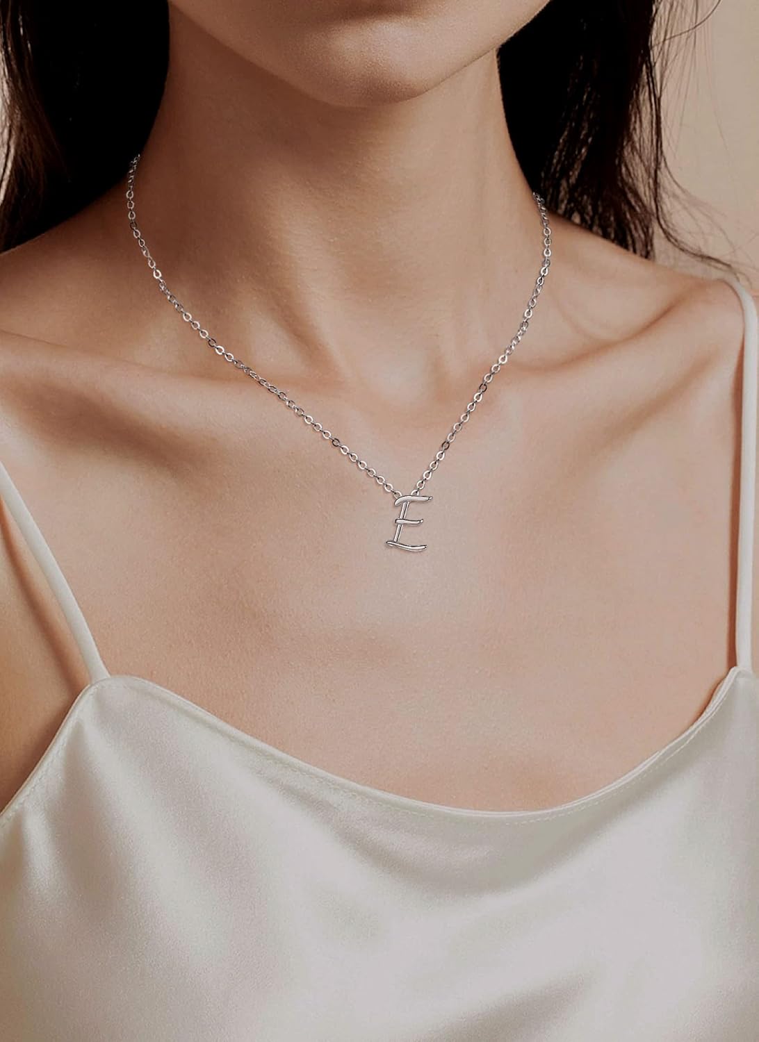 925 Sterling Silver Initial Necklaces for Women - 18-20 Inch Chain - Image 5
