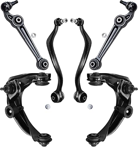 Miniatura 326 de Detroit Axle - Kit de brazos de control AWD para cargador Chrysler 300 Dodge Challenger Magnum, 2 brazos de control superiores delanteros con rótula