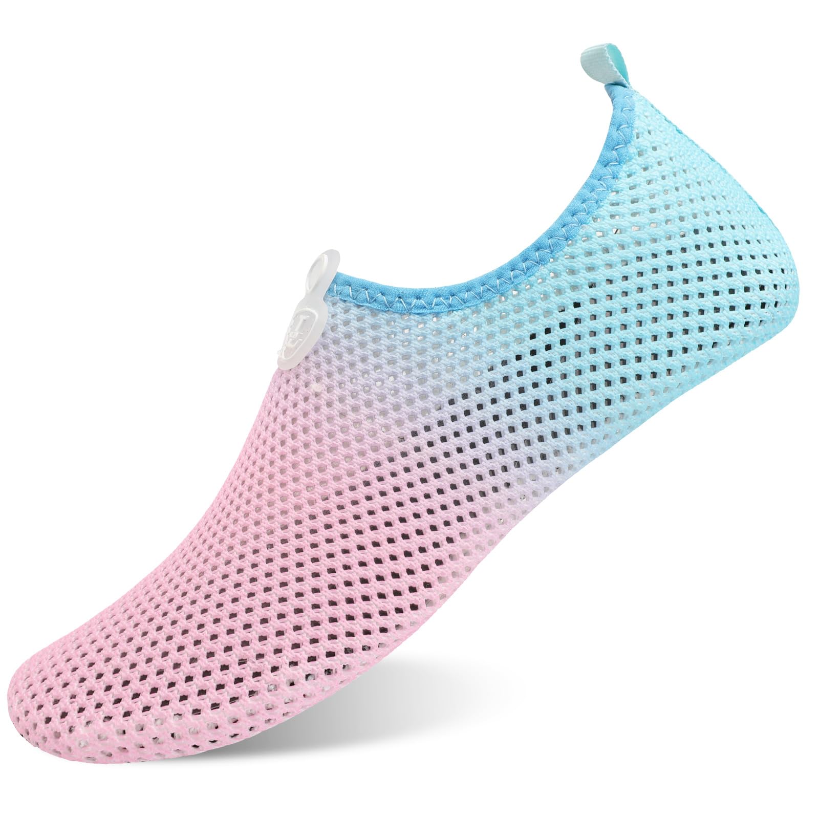 L-RUN Water Shoes Women Mens Swim Shoes Quick Dry Sports Aqua Sock Barefoot Beach Shoes Pink S(W:4-5,M:3-4)=EU35-36