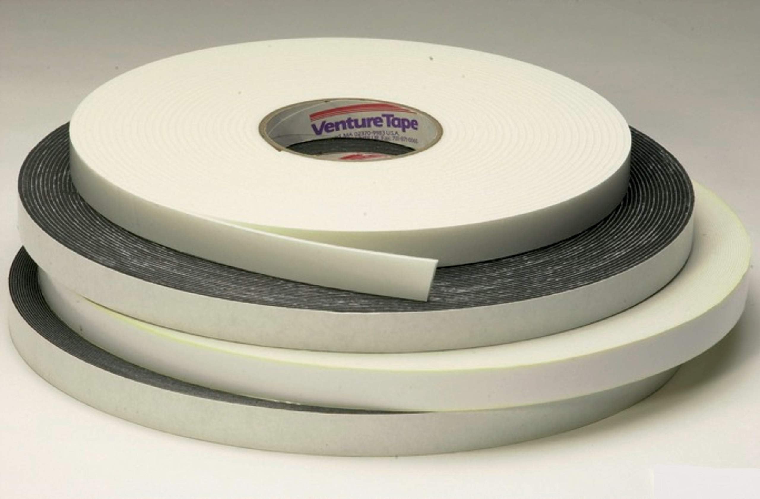 3M™ Venture Tape™ Double Sided 1/8 in PE Foam Glazing Tape VG708 White, 1/2 in x 85 ft, 40 per case