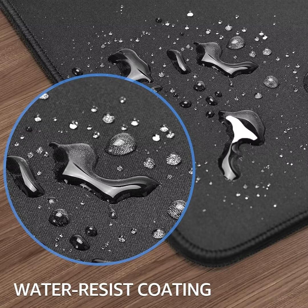 XXL muismat 800 x 400 x 3 mm, muismat voor gamer, vlinder, grote bureauonderlegger, antislip rubberen basis, genaaide randen, waterdicht, muismat angst, verbetering van nauwkeurigheid en snelheid J-5