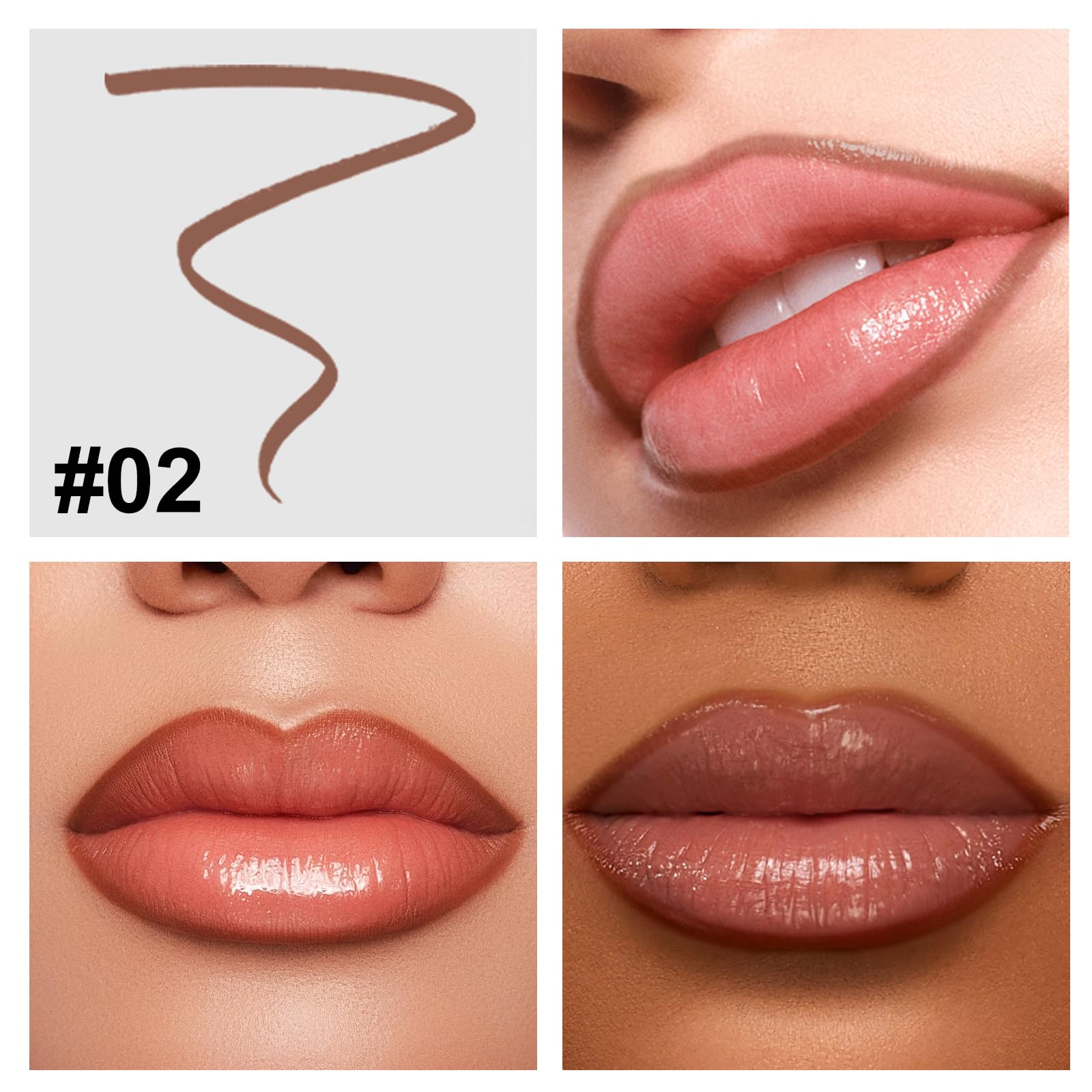 Erinde Peel off Lip Liner Stain, Long Lasting Lip Stain Peel off, Women Waterproof Matte Lipstick - Image 2
