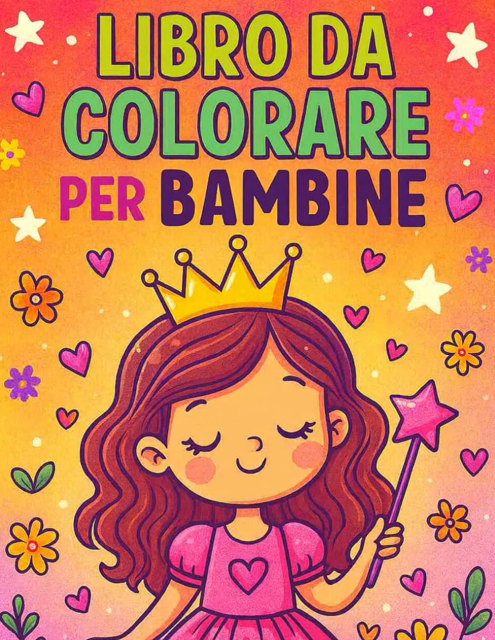 Libro da colorare per bambine: Disegni adorabili per piccole artiste curiose