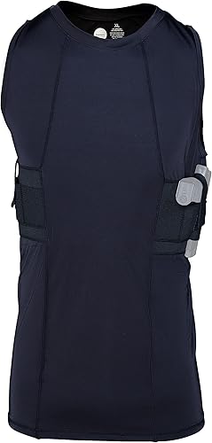 Graystone Camiseta sin mangas para hombre Camisetas ocultas sin mangas para un fácil alcance, CCW Tactical Compression Polyester Shirt