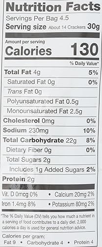 Miniatura 2 de Milton's Galletas sin gluten, sal marina crujiente, proyecto verificado sin OMG, Kosher, aperitivo certificado sin gluten, 5 granos en cada bocado