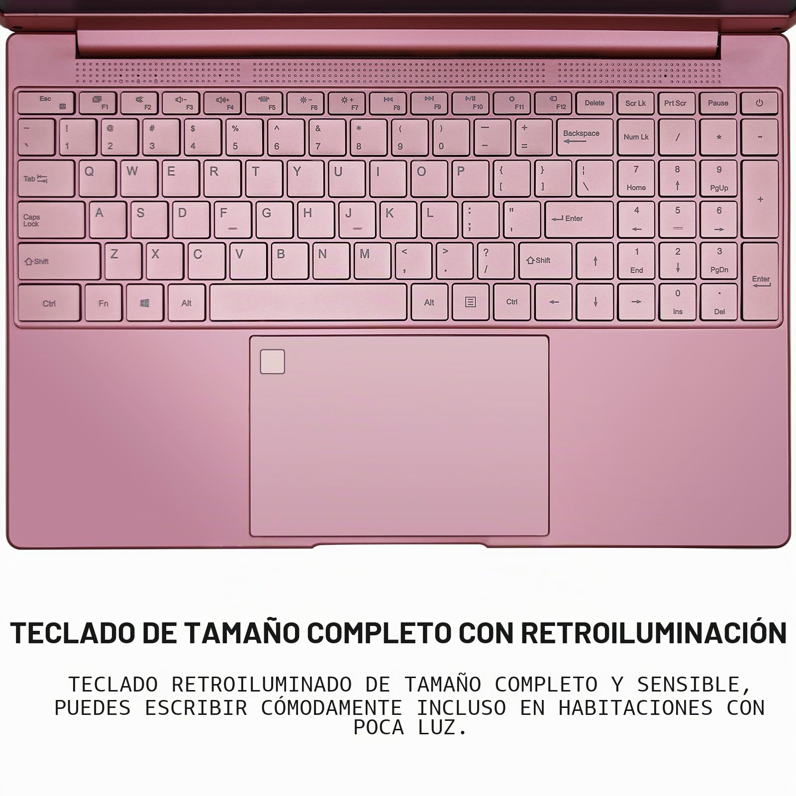 AKEDA Portátil 15,6" con N95, 16GB RAM 1TB SSD, Pantalla FHD IPS, Teclado Retroiluminado, Inicio Rápido, PC Portátil Ligero para Estudiantes, Oficina en Casa y Tareas Diarias,Teclado US+Pellicola ES