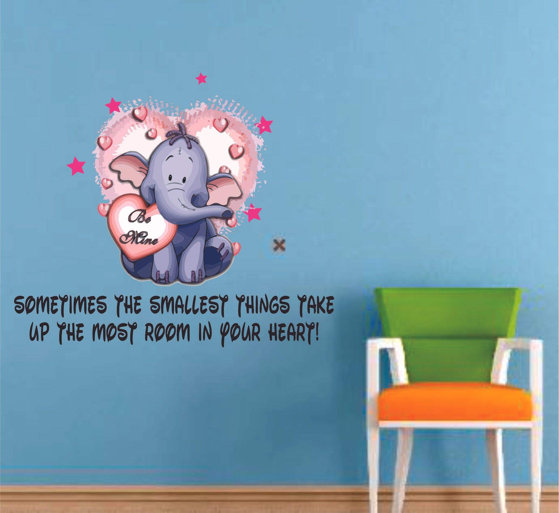 Baby Elephant Cute Heffalumps Quotes Customized Wall Decal Custom Vinyl |  Desertcart Seychelles, image size:1860x1708