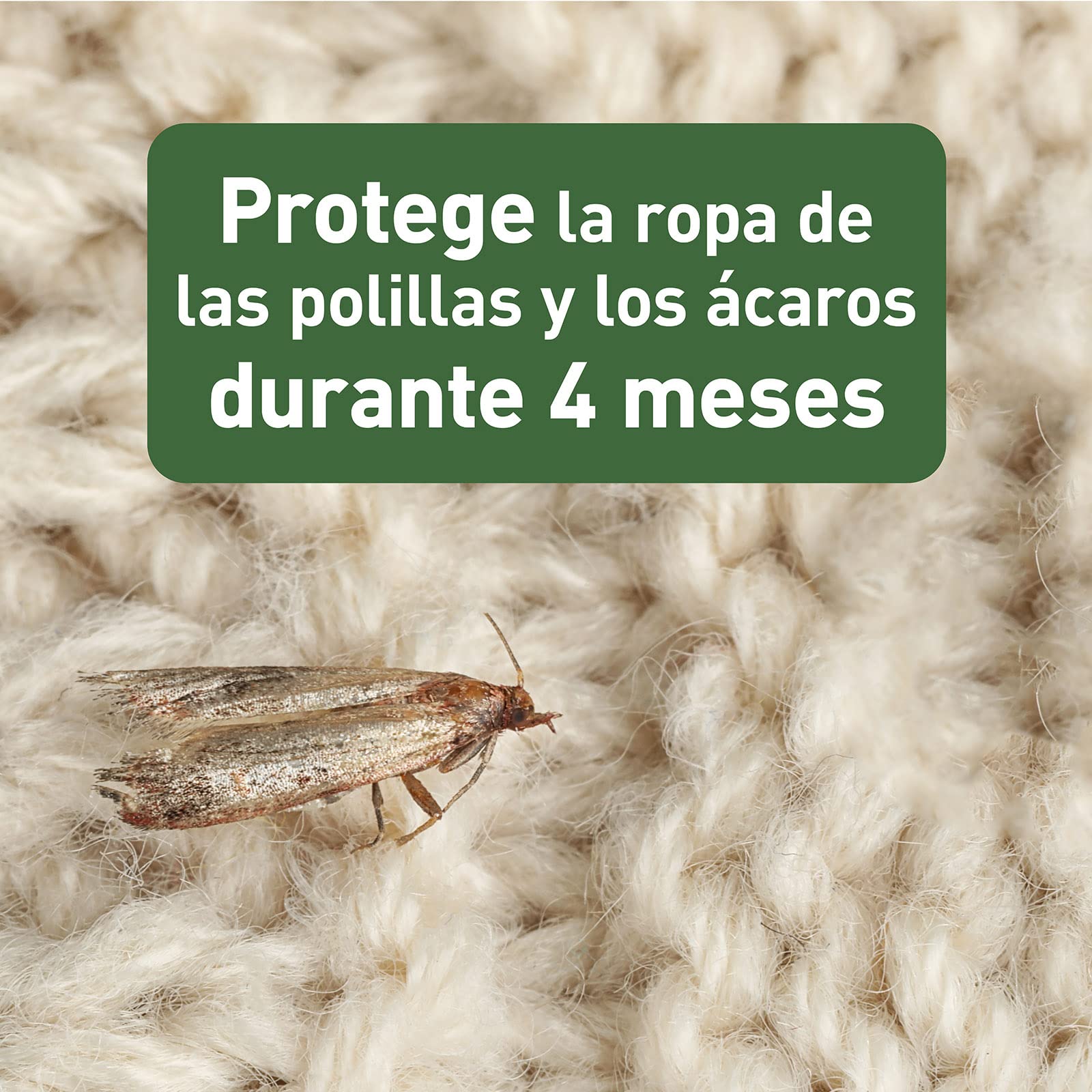 ORION Protección Total - Pinzas Antipolillas para Armarios, Aroma Bambú y Cítricos, 2 Unidades