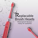 GRIN Natural Oral Care Toothpaste Teeth Whitening SLS Free Toothpaste for Adult and Kids with Electric Toothbrush for Adults with 2 Brush Heads & Carry Case | 3 Cleaning Modes, Sonic Technology (100 Gram, Mintesberry + Miami Coral Toothbrush) gallery image