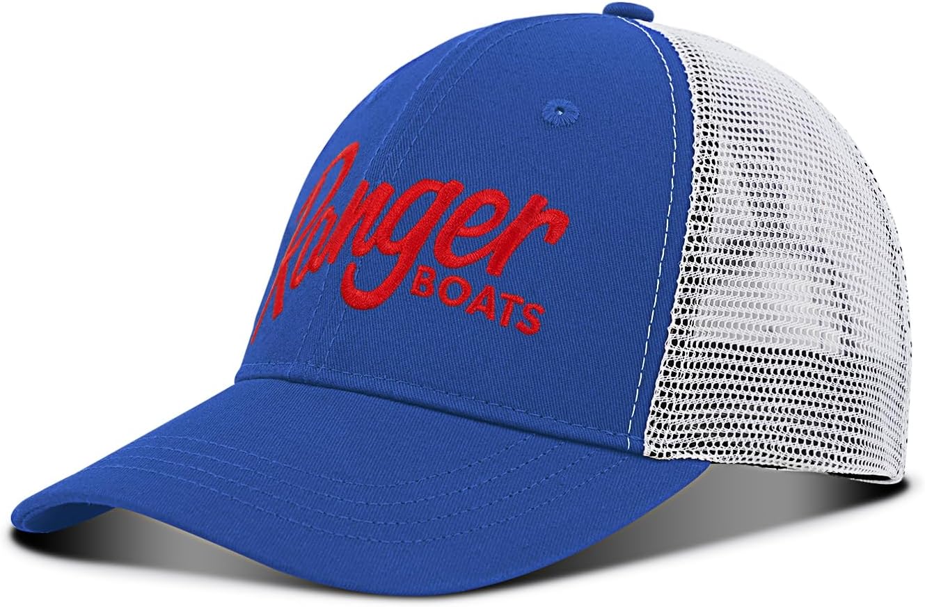 Boats Logo Mesh Hat Embroidered Unisex Adjustable Snapback Baseball Cap