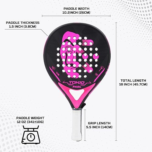 Miniatura 4 de Raquetas de Padel Palas de Padel Raqueta de Tenis Fibra de Carbono para Padel