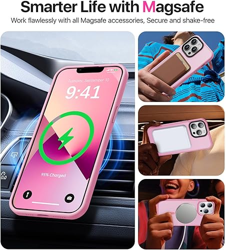 Miniatura 2 de Funda magnética fuerte diseñada para iPhone 13 Pro, compatible con Magsafe protección contra caídas de grado militar Funda protectora a prueba de