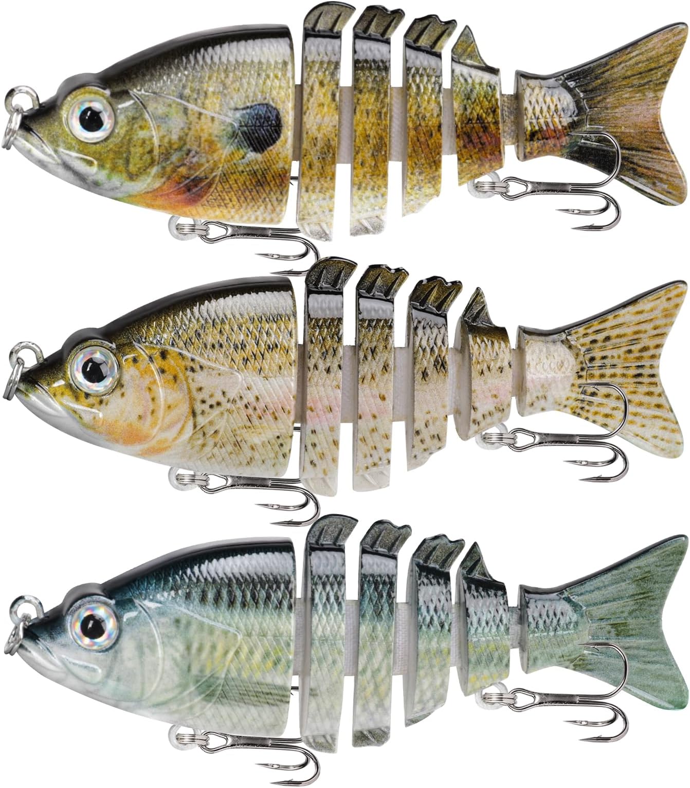 - GOTOUR Fishing Lures for Freshwater or Saltwater, Easy to Use for Family Fishing Beginner and Pros, Most Lifelike Jointed Swimbait,Slow Sinking Bass Pike Panfish Walleye Lures, Fishing Gifts for Men