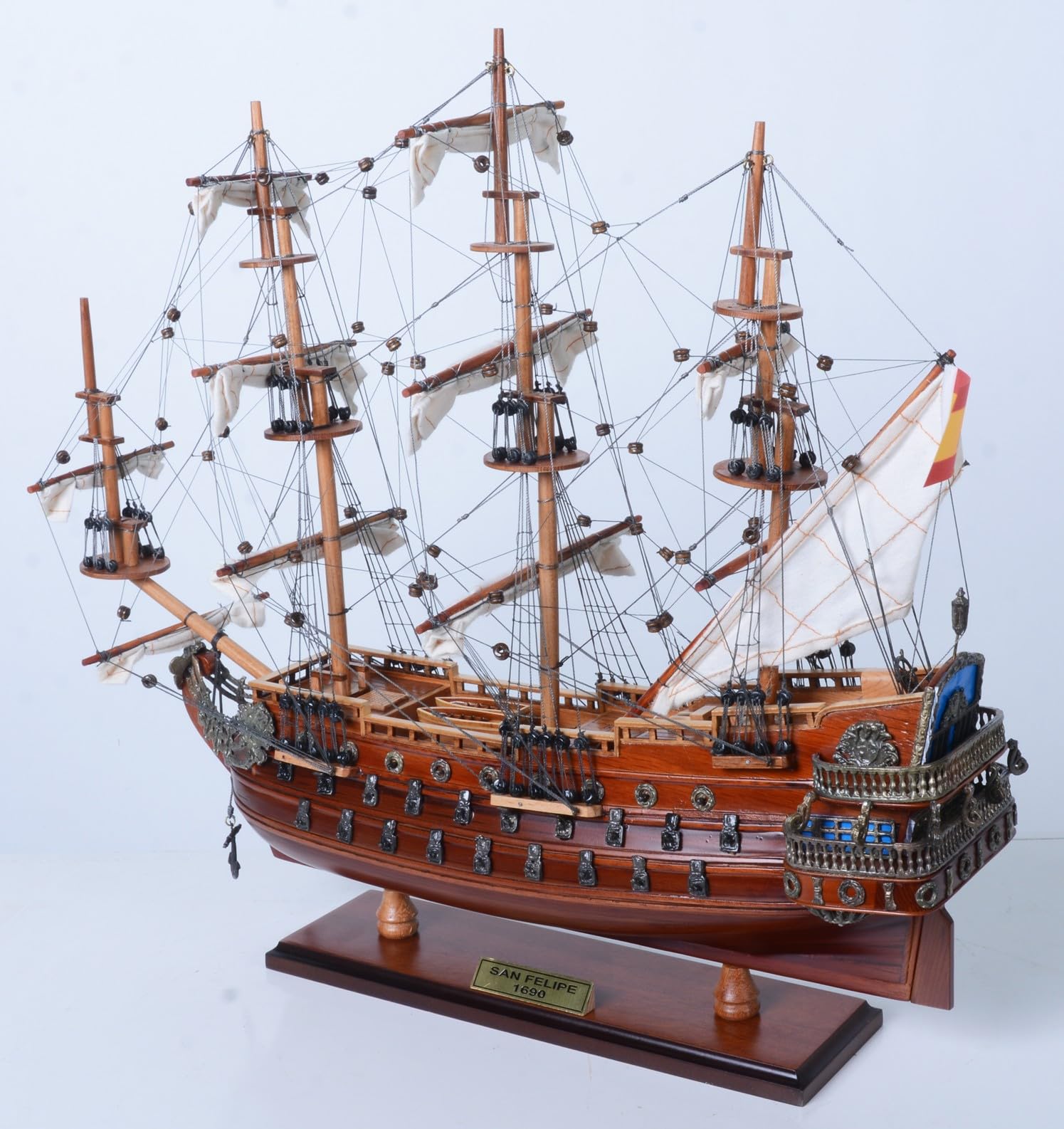 Amazon | 帆船模型 完成品 木製 19インチ サン・フェリペ号 SAN FELIPE