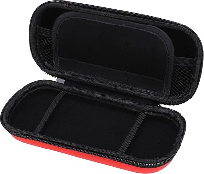 Zopsc Game Console Case for 3000 Game Console Accessories, Portable Travel Case Protective Hard Cases with Game Slot and Inner Pocket. Red