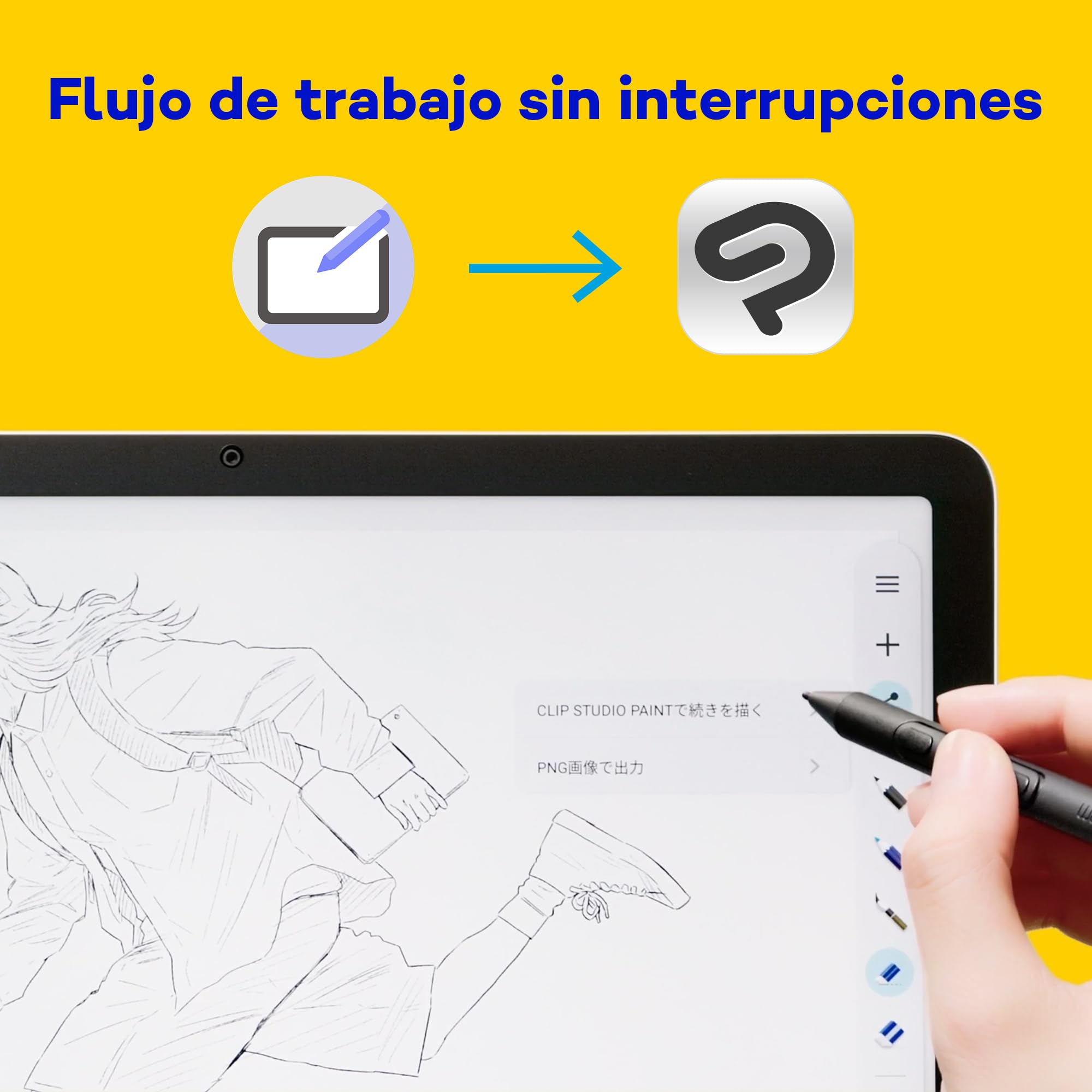 Wacom MovinkPad 11, Tableta Independiente Android 14, Incl. Pro Pen 3 | Tableta gráfica (sin PC), pantalla portátil nítida, sensación de lápiz sobre papel con cristal antirreflejo grabado y cámaras