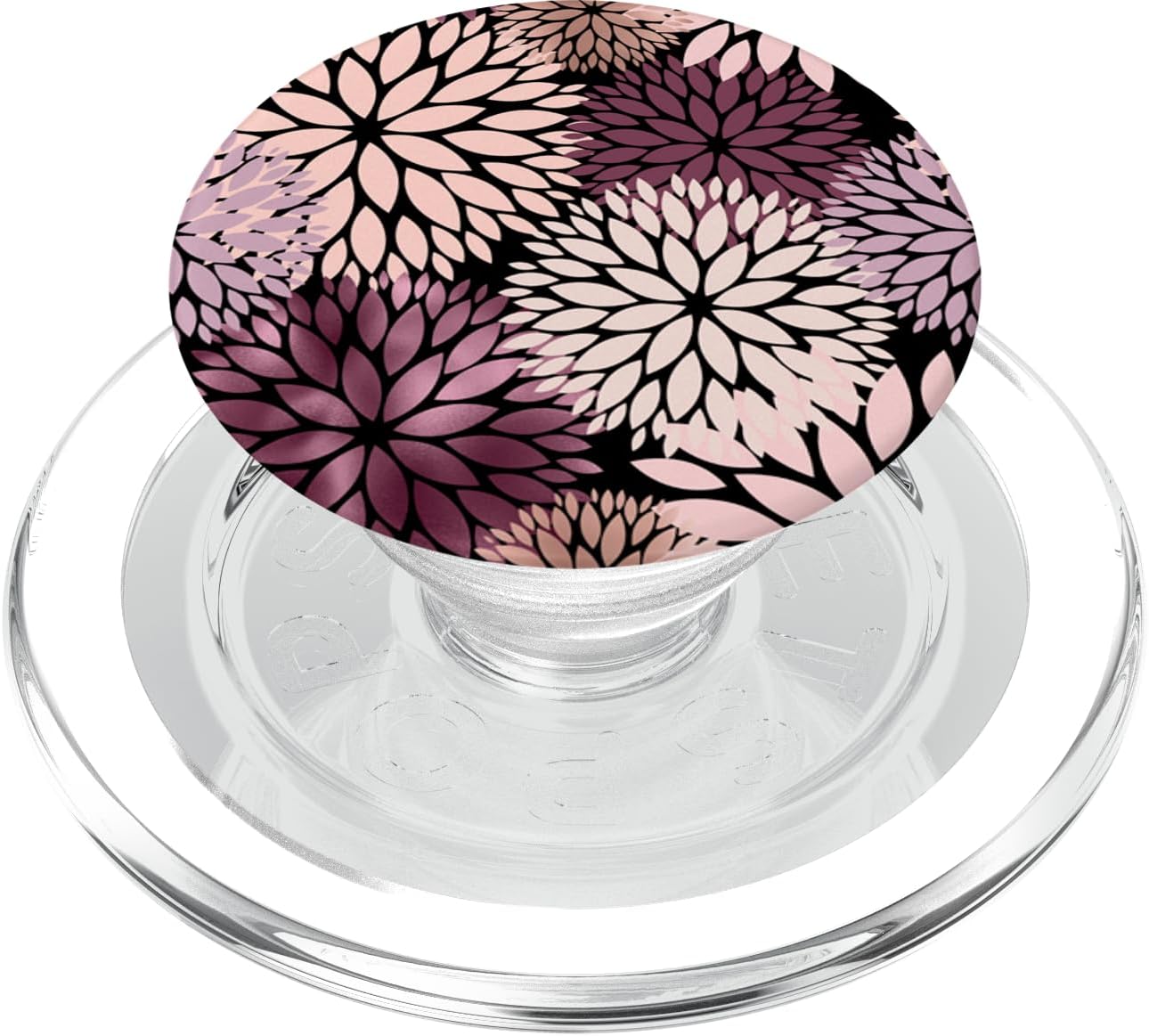 Dahlia Flower Floral Nature Garden Pink Purple Maroon PopSockets PopWallet for MagSafe