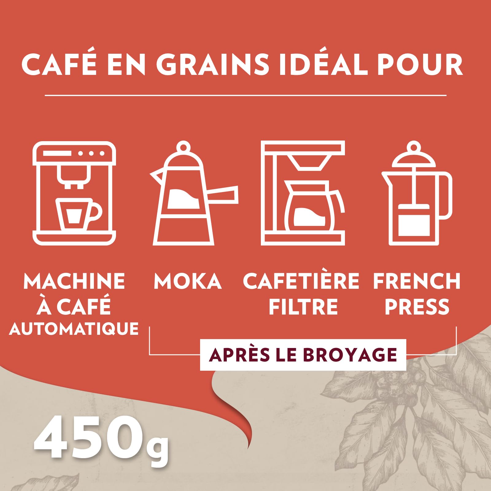 Lavazza, Tales of Napoli, Café en Grains, 450 g, pour les Machines à Café Automatiques, Notes de Cacao et de Caramel, Arabica et Robusta, Intensité 9/10, Torréfaction Foncée