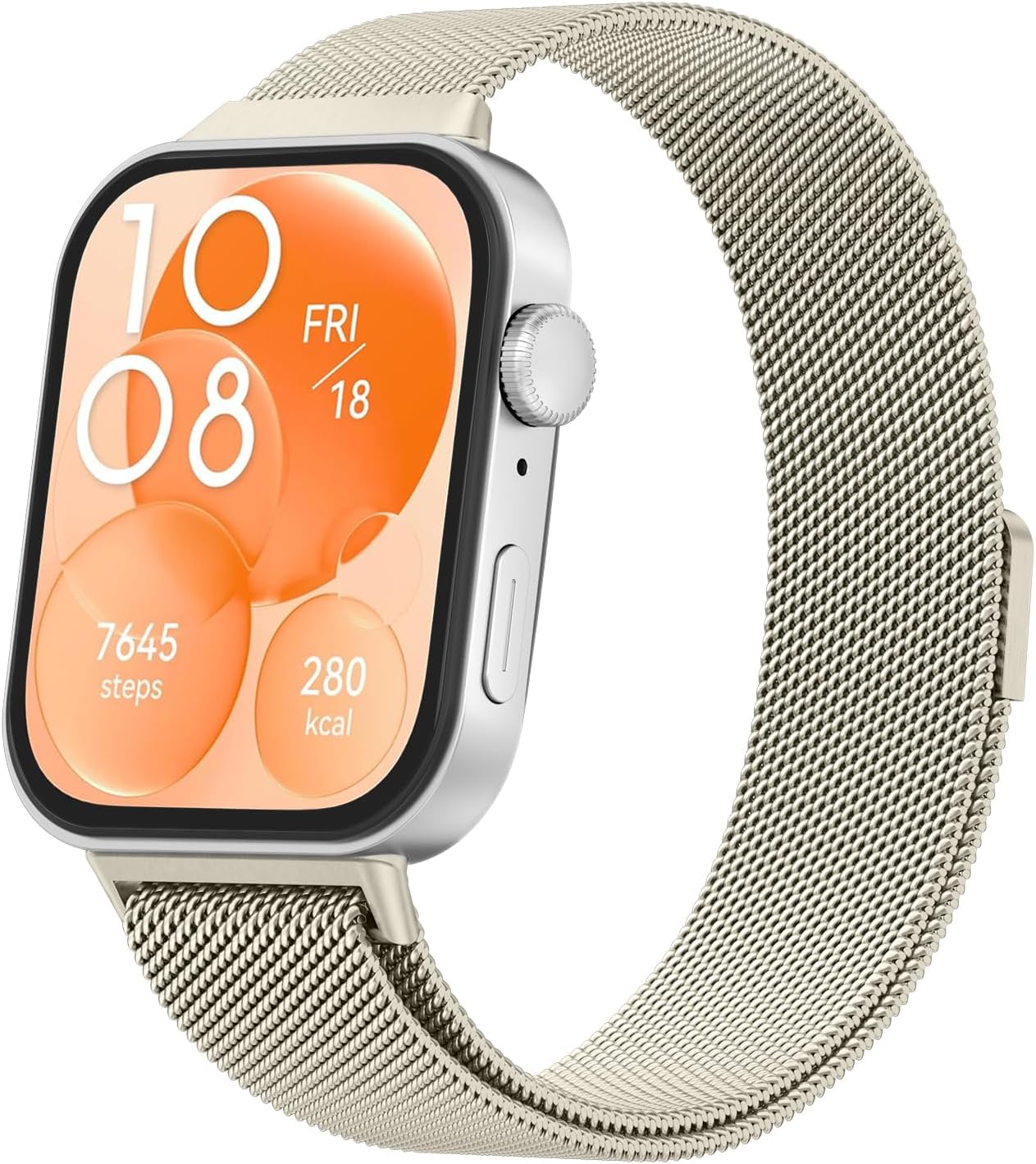 Metal Bands for Huawei Watch Fit 4/3 Strap(Not for Watch Fit/Fit2), Adjustable Stainless Steel Strap with Magnetic Buckle for Huawei Watch Fit 3/4 Women Men