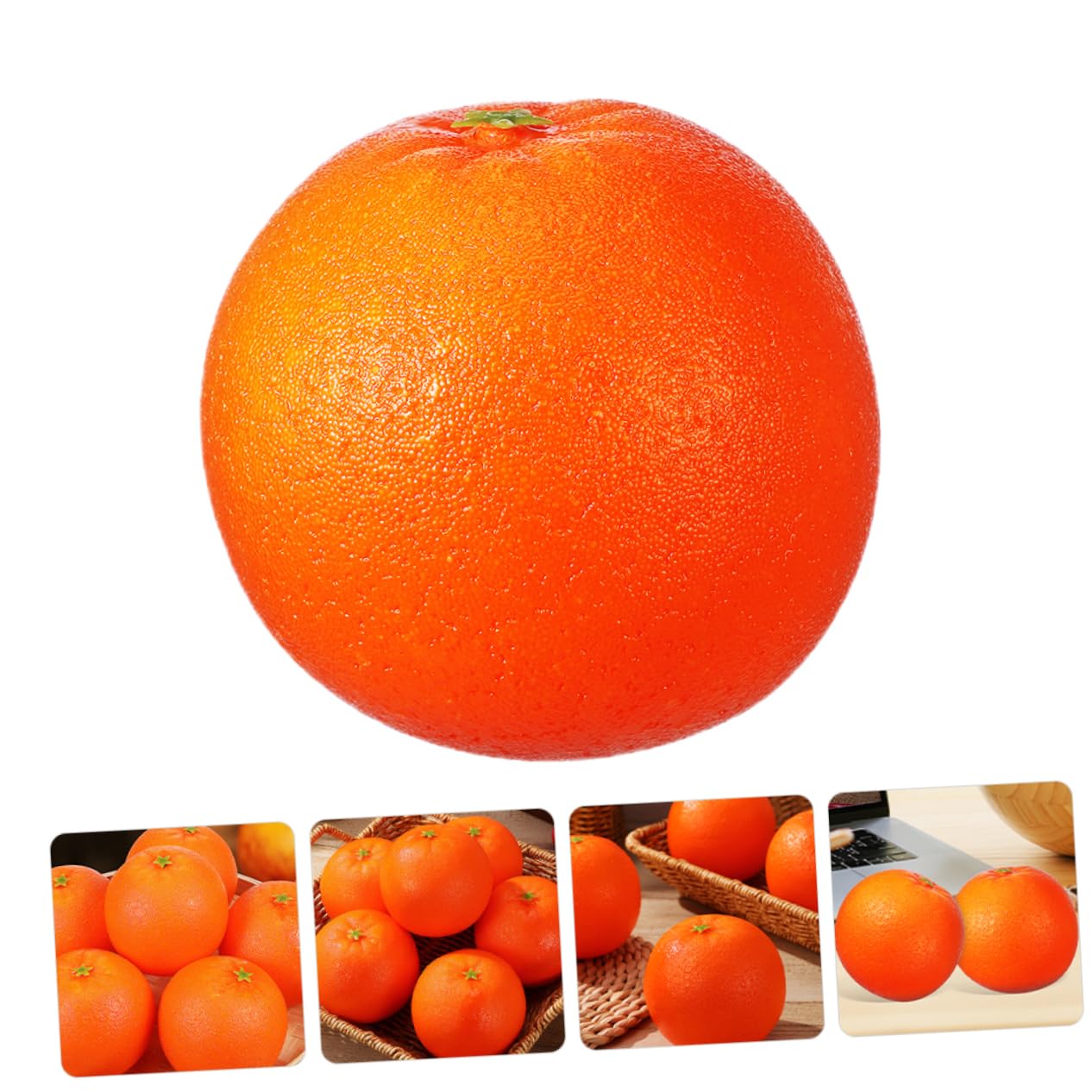 Ciieeo 4 Sätze Simuliertes Orangefarbenes Modell Naturgetreue Fruchtdekorationen Desktop-deko Mit Künstlichen Orangen Fruchtmodell Prop Künstliche Orangen Schaum 10 Stück * 4