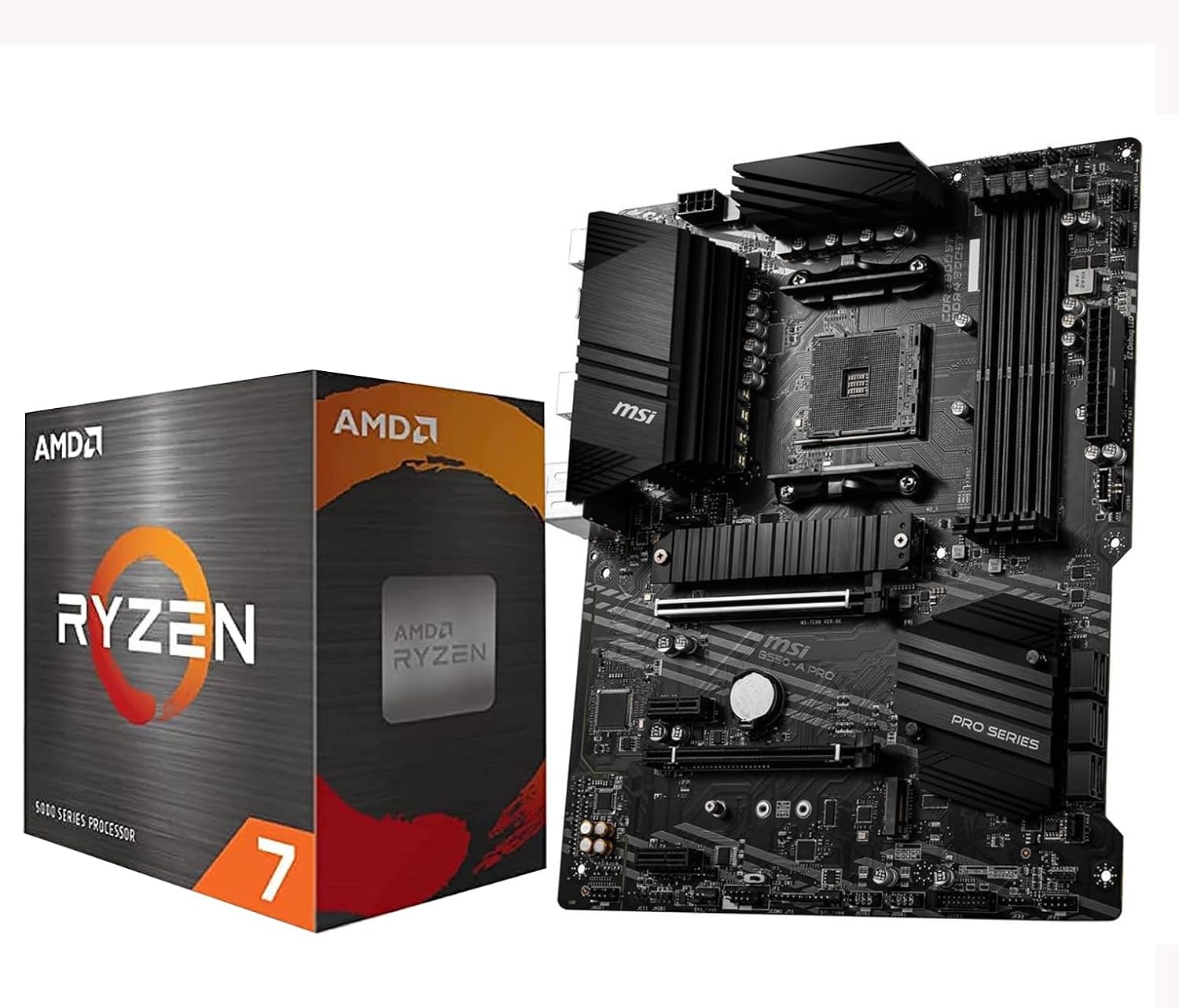 INLAND Micro Center AMD Ryzen 7 5700X 8-Core 16-Thread Unlocked Desktop Processor with Prime B550-PLUS AM4 DDR4 ATX Motherboard