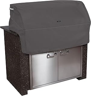 Classic Accessories 55-326-365101-EC Ravenna Built-In Grill Top Cover Premium Outdoor Grill Cover with Durable and Water Resistant Fabric, Taupe, X-Small