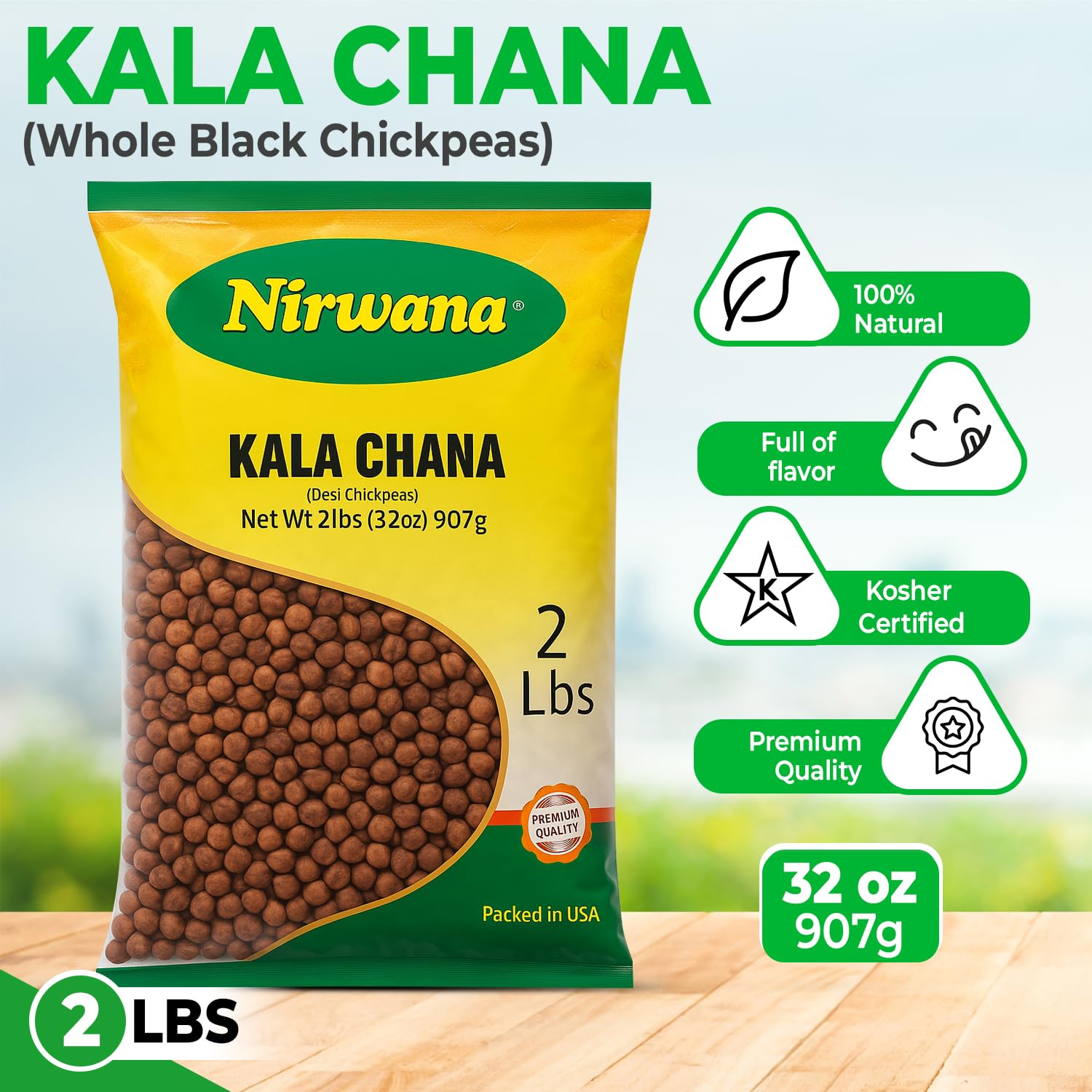 Amazon.com : Kala Chana (Black Chickpeas) – Whole Dried Chana for