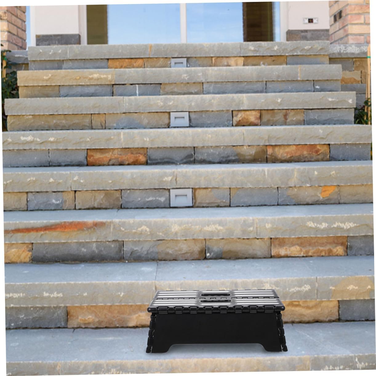 Gatuida Folding Stools for Elderly Portable Step Small Step Ladder Easy to Use