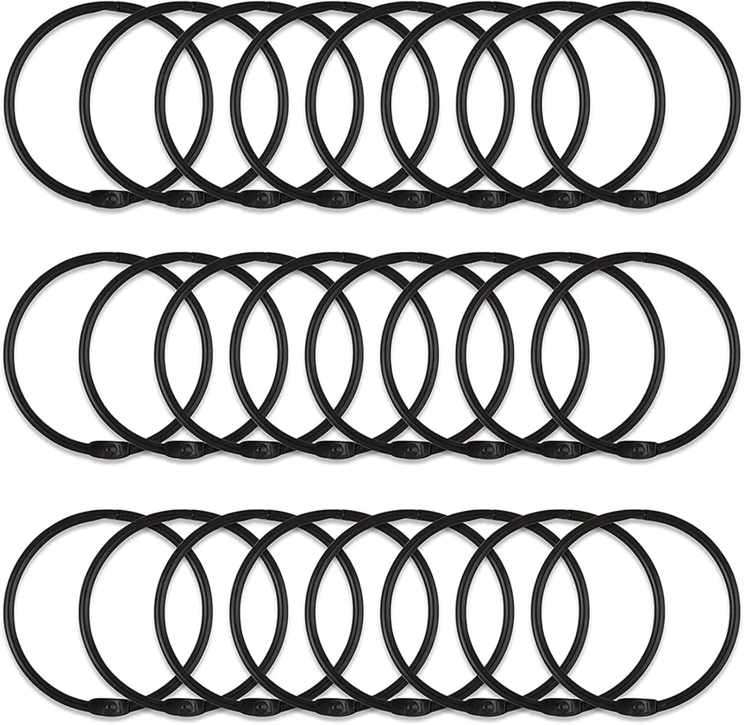 Curtain rings, Curtain Rings 48Pcs Metal Shower O Rings Rustproof Bath Drape Loop Hook(Golden)