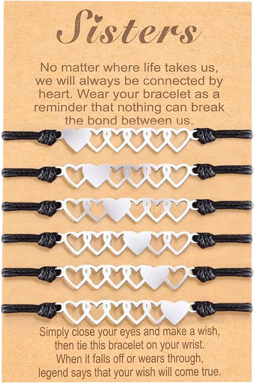 Long tiantian Best Friend Bracelets for 3/4/5/6 Bff Bracelets Friendship Bracelets Gifts for Women Teen Girls