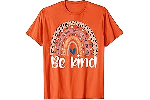 Unity Day Orange Tee Shirts - Leopard Print Anti Bullying Tee