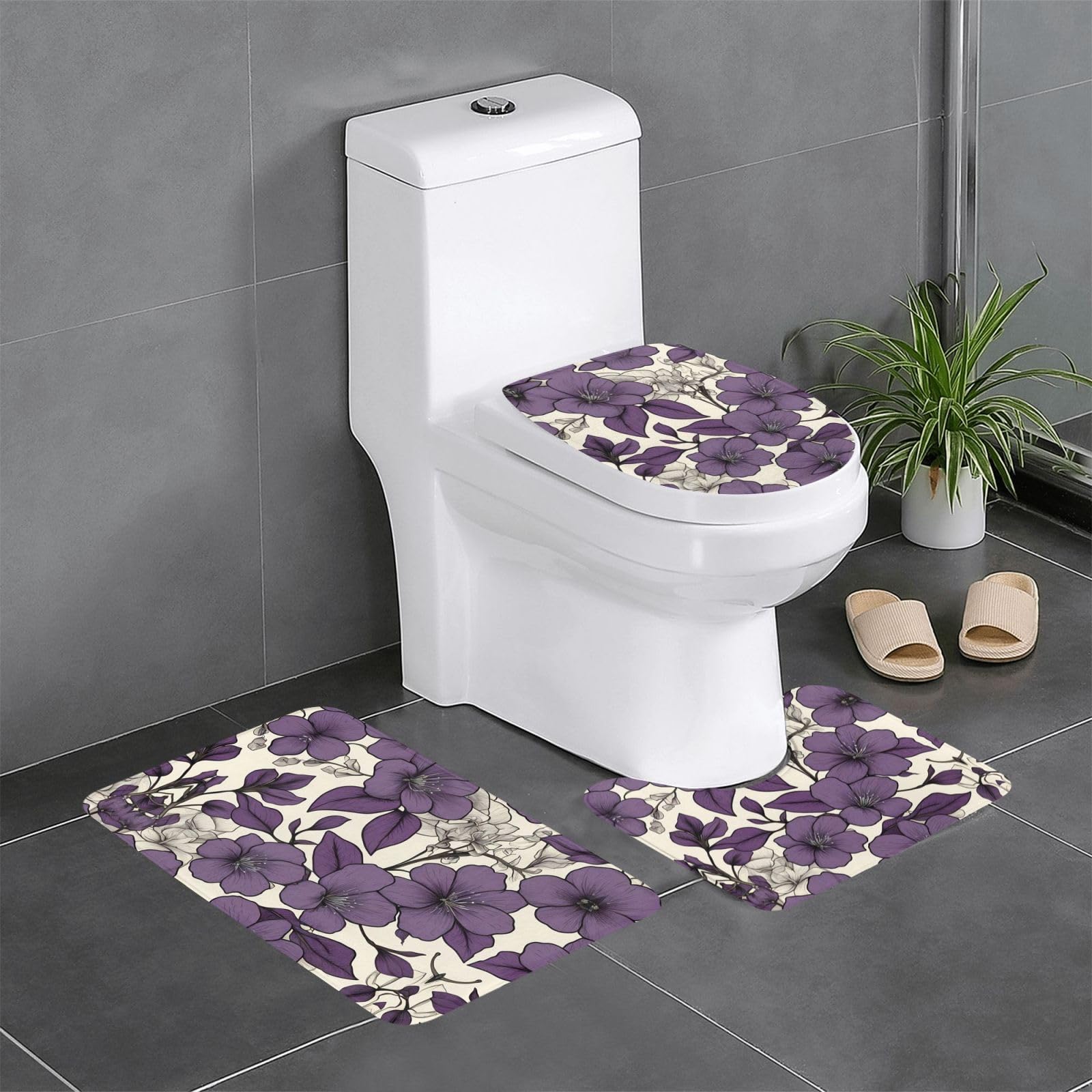 Tapis de bain antidérapant WHJDPP 61x40,6 cm absorbant et sécurisé pour baignoire